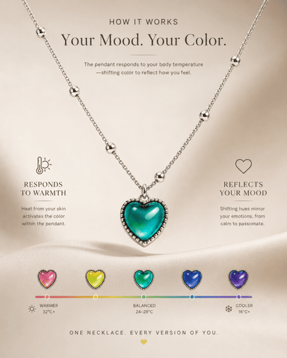 Elyrisa Color-Changing Mood Necklace