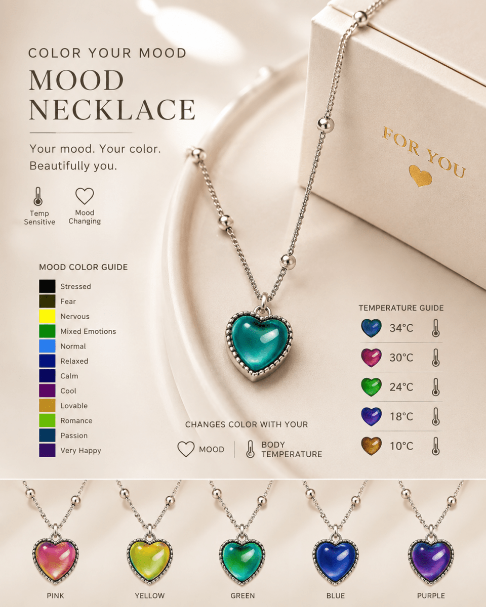 Elyrisa Color-Changing Mood Necklace